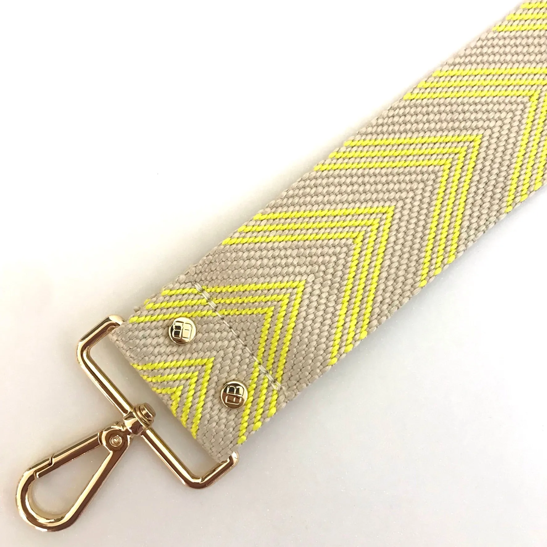 Elie Beaumont Bag Strap - Lemon Chevron