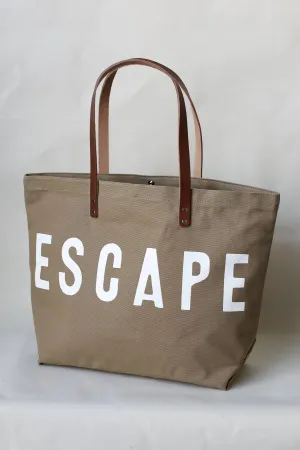 ESCAPE Canvas Tote Bag - Khaki