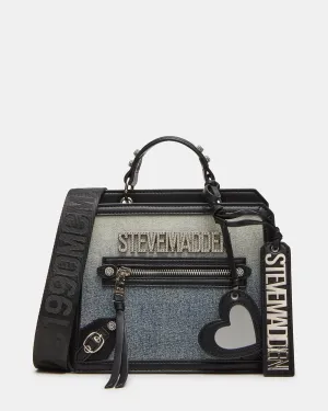 EVELYN CHARMS BAG DENIM FABRIC