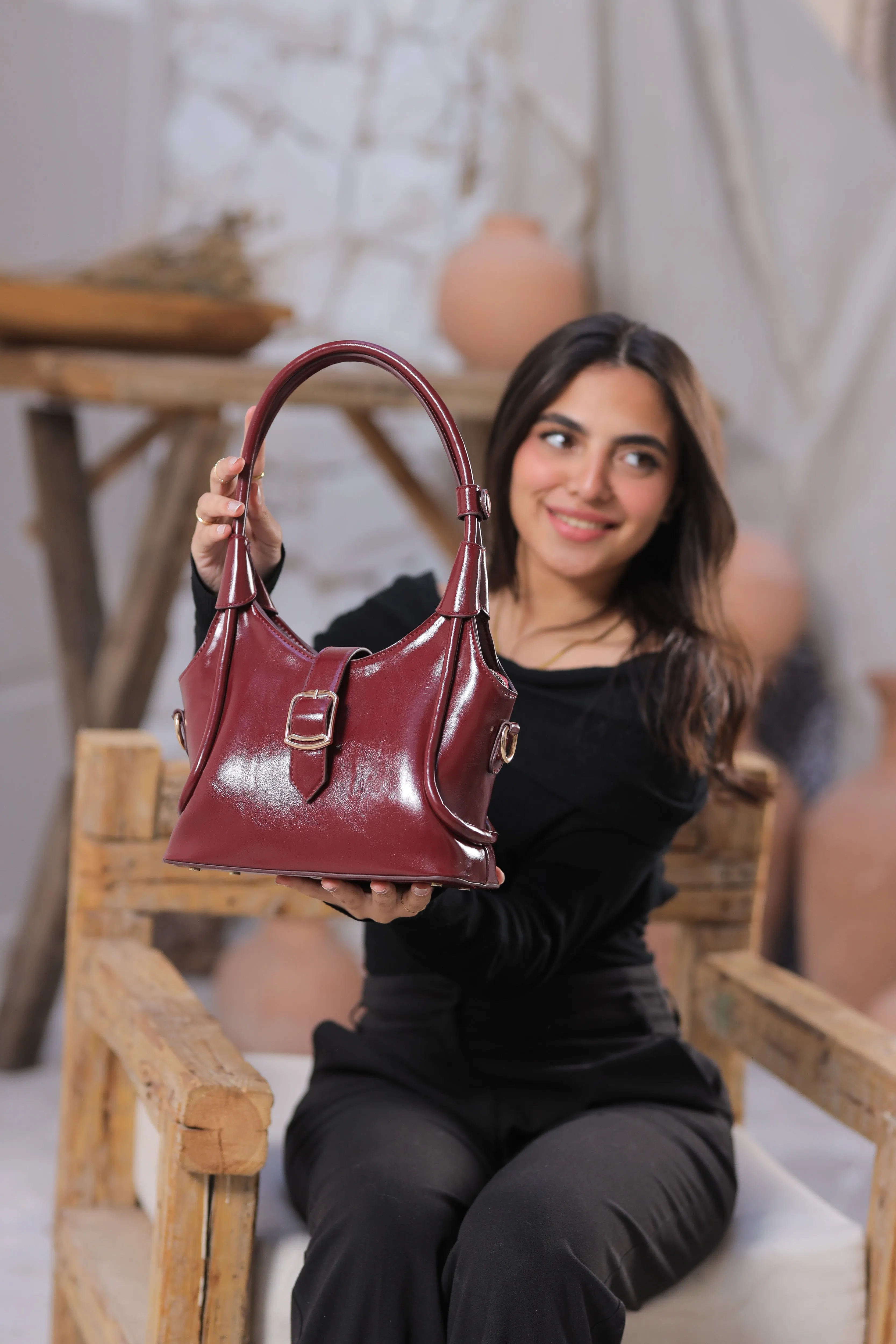 Everyday Essentials Tote Bag - Burgundy