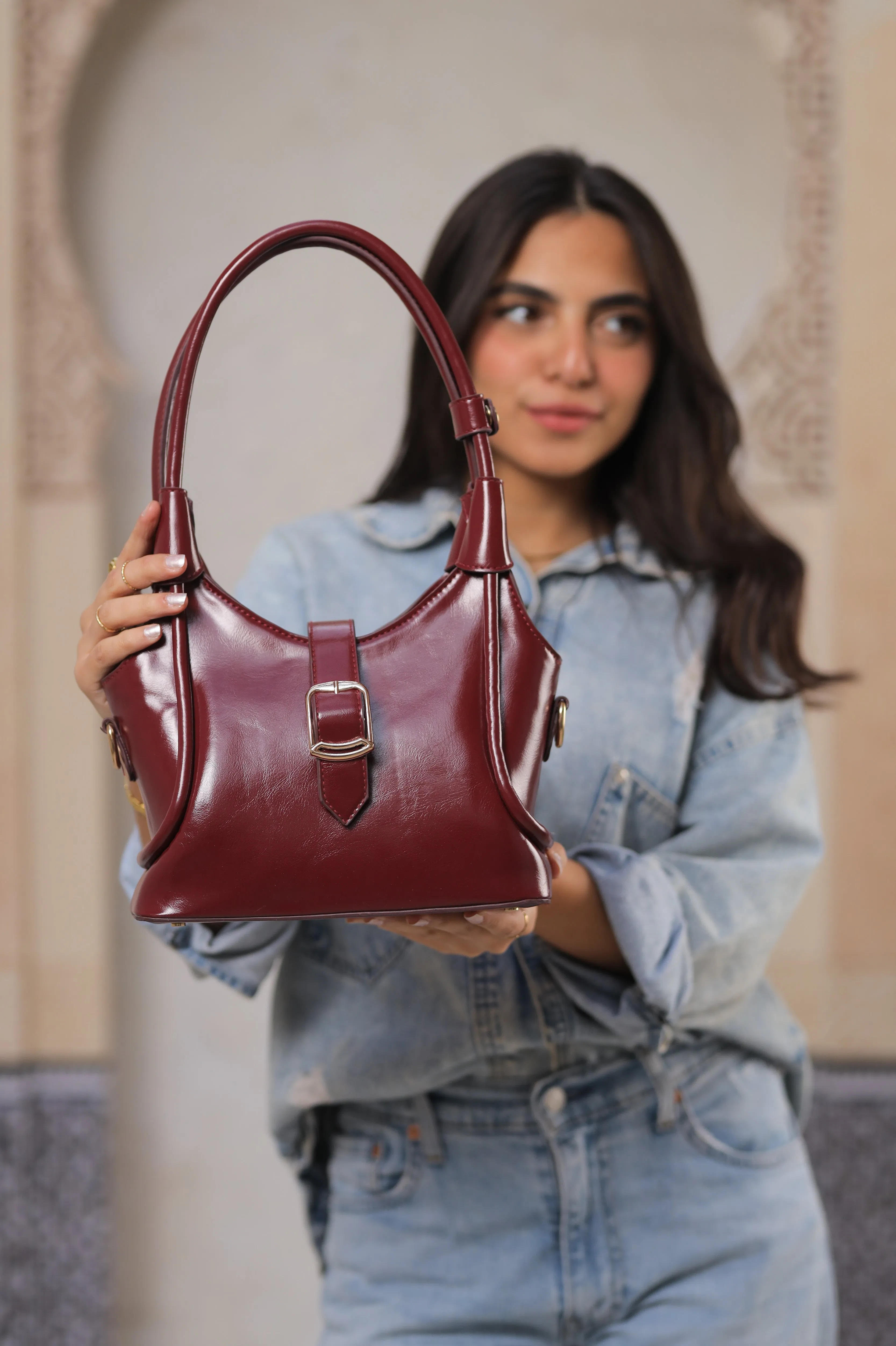 Everyday Essentials Tote Bag - Burgundy