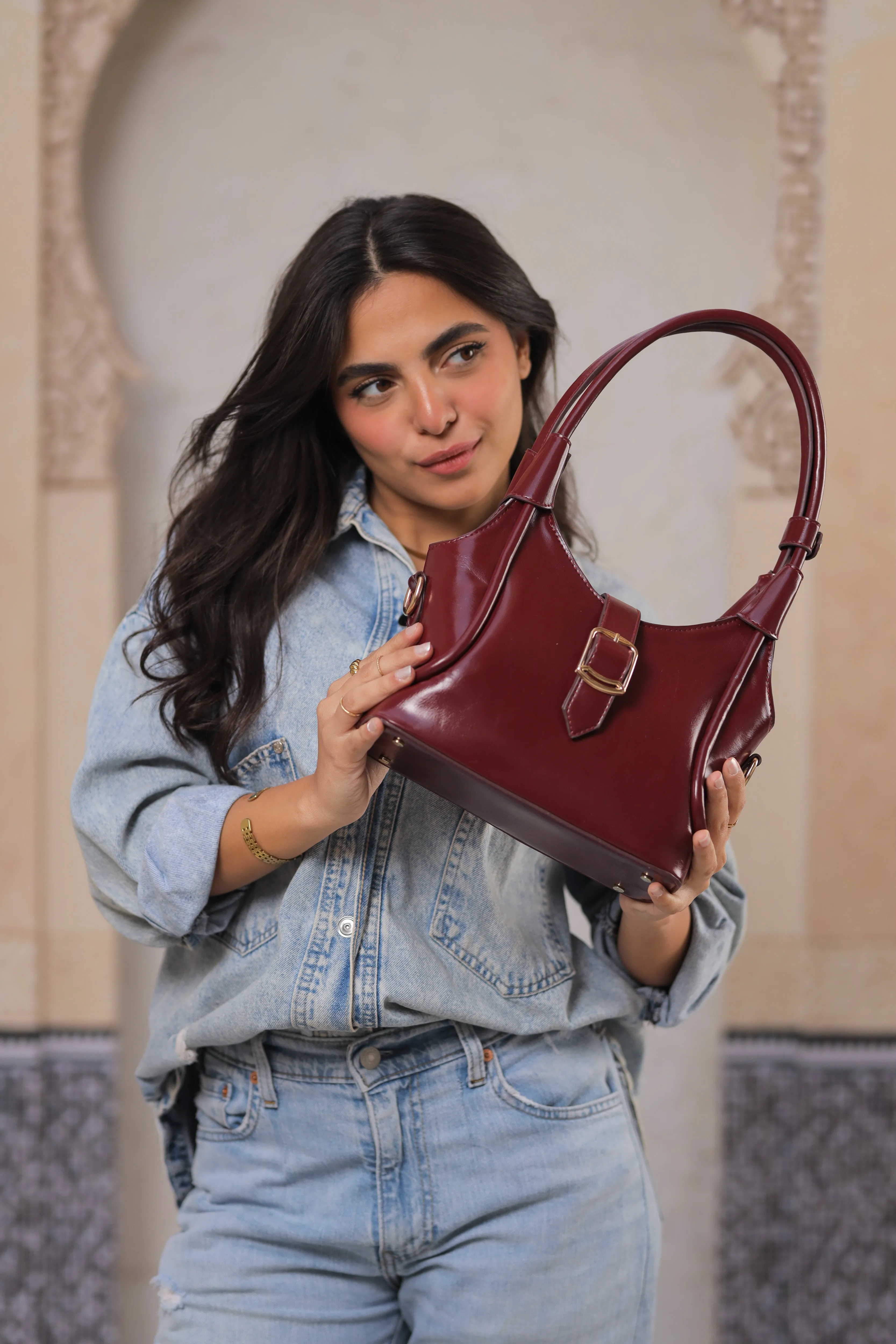 Everyday Essentials Tote Bag - Burgundy