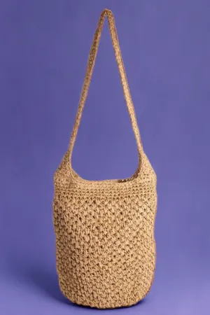 Fame Intricate Braided Hobo Shoulder Bag