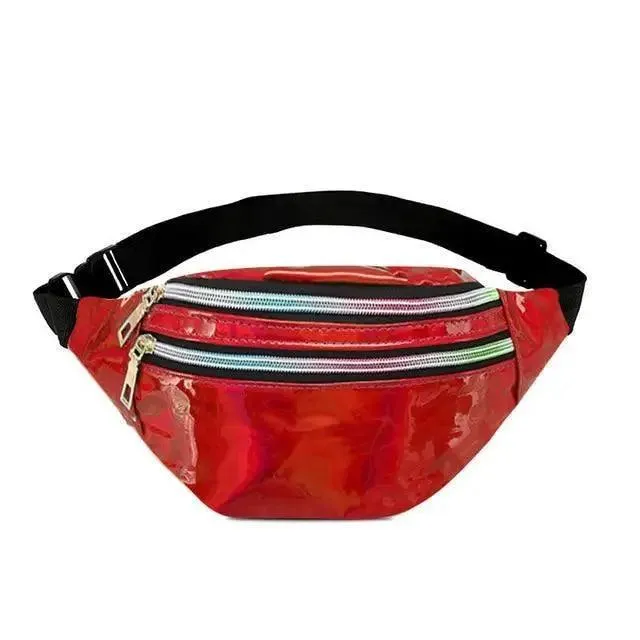 Fashion Holographic Women Waist Bags Modern Fanny Pack Adjustable Belt Bag Excellent Design Waist Packs Chest Phone Pouch