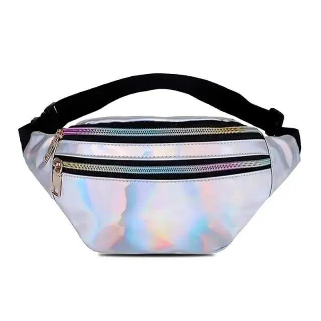 Fashion Holographic Women Waist Bags Modern Fanny Pack Adjustable Belt Bag Excellent Design Waist Packs Chest Phone Pouch