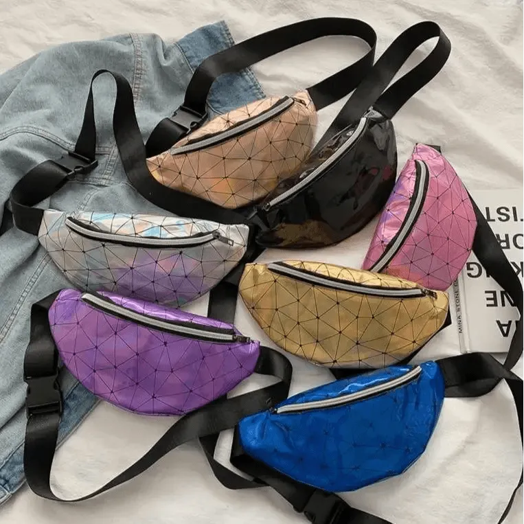 Fashion Holographic Women Waist Bags Modern Fanny Pack Adjustable Belt Bag Excellent Design Waist Packs Chest Phone Pouch
