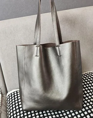 Fashion Womens Black Leather Oversize Tote Bags Black Shoulder Tote Bag Handbag Tote For Women