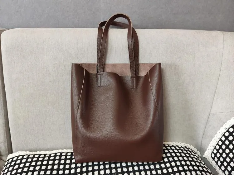 Fashion Womens Black Leather Oversize Tote Bags Black Shoulder Tote Bag Handbag Tote For Women