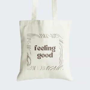Feeling Good Tote Bag With Zipper