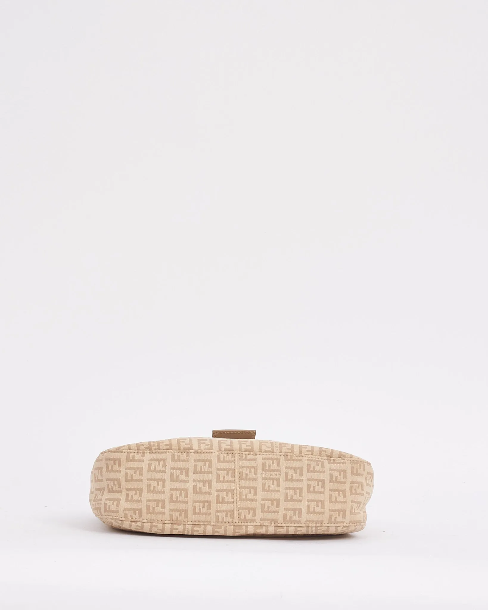 Fendi Beige Canvas Zucchino Print Hobo Shoulder Bag
