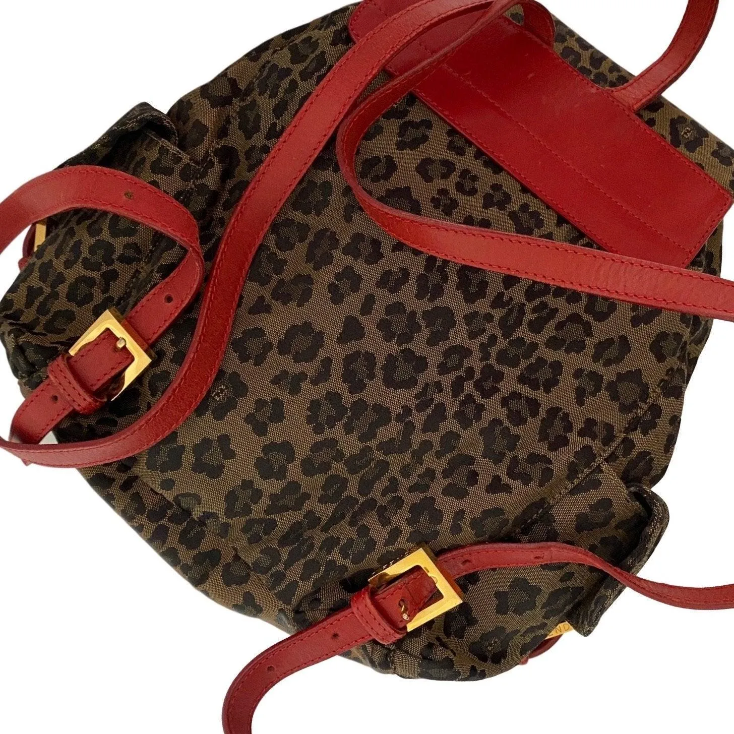 Fendi Brown Cheetah Mini Backpack