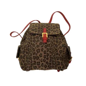 Fendi Brown Cheetah Mini Backpack