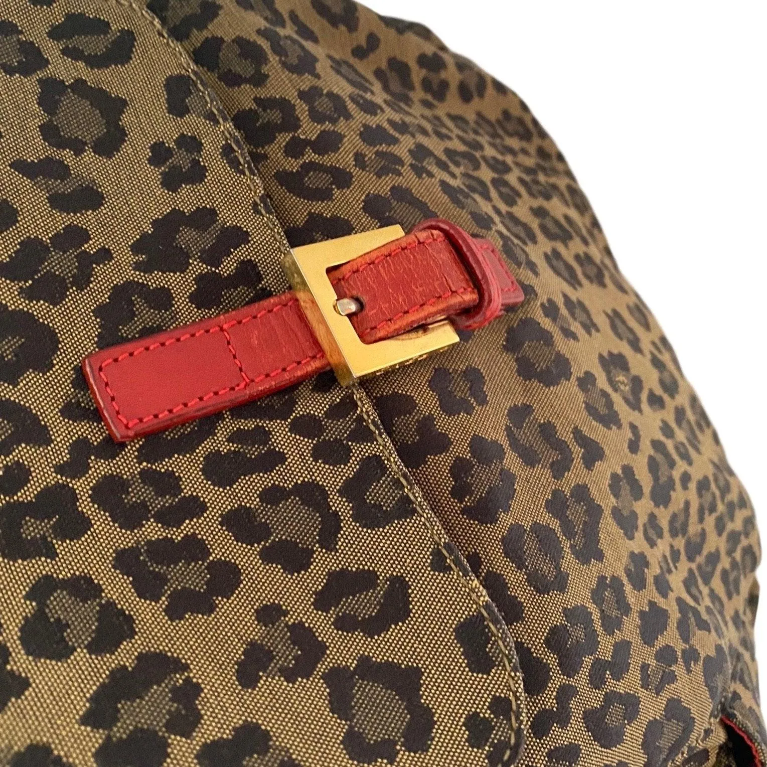 Fendi Brown Cheetah Mini Backpack