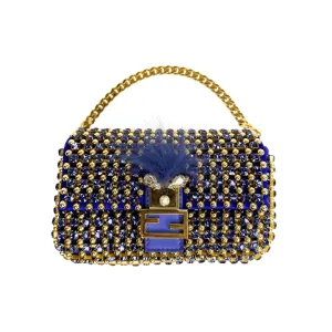 Fendi Crystal Mini Monster Clutch Bag