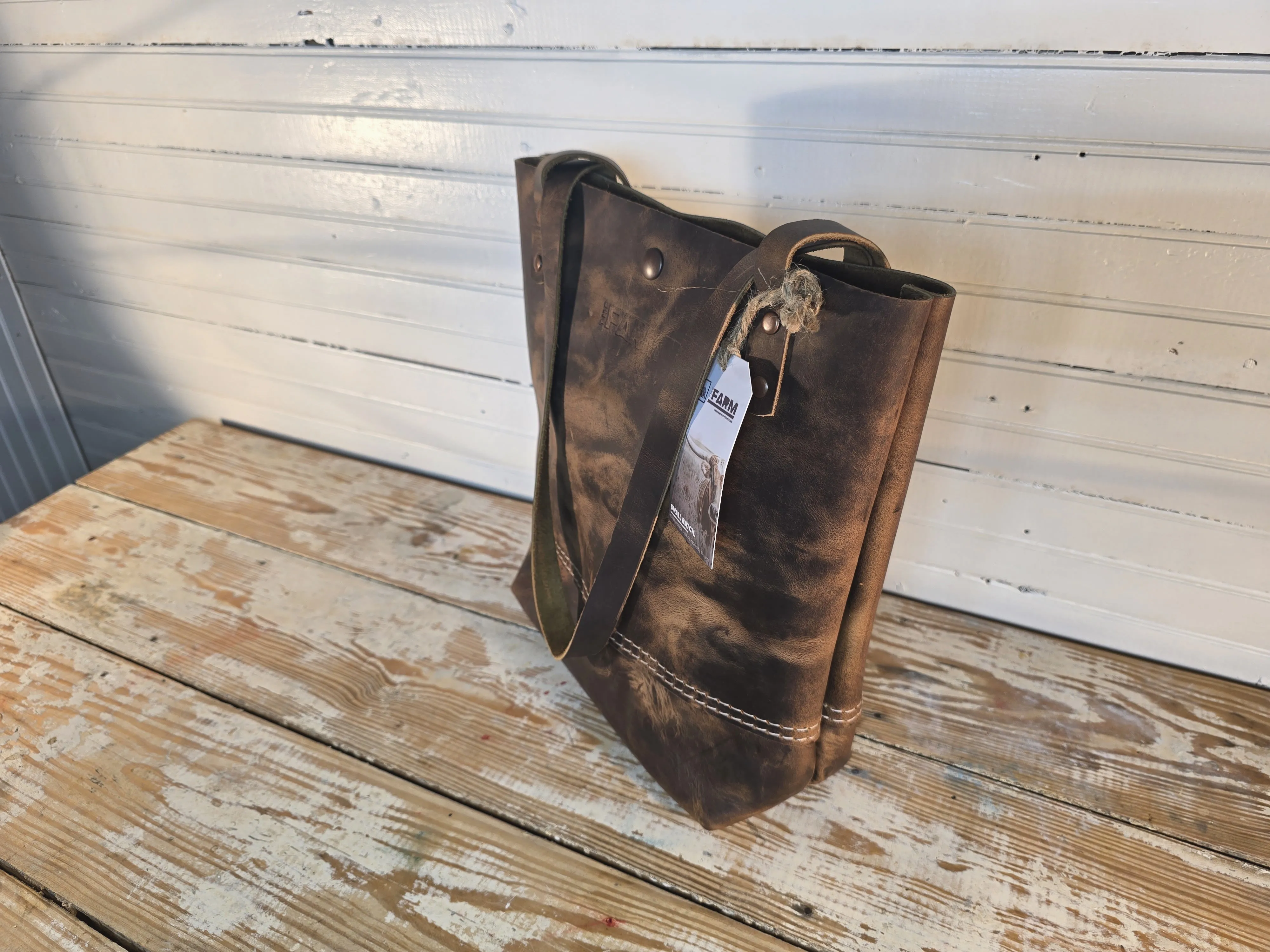 Flathead Leather Tote - Small