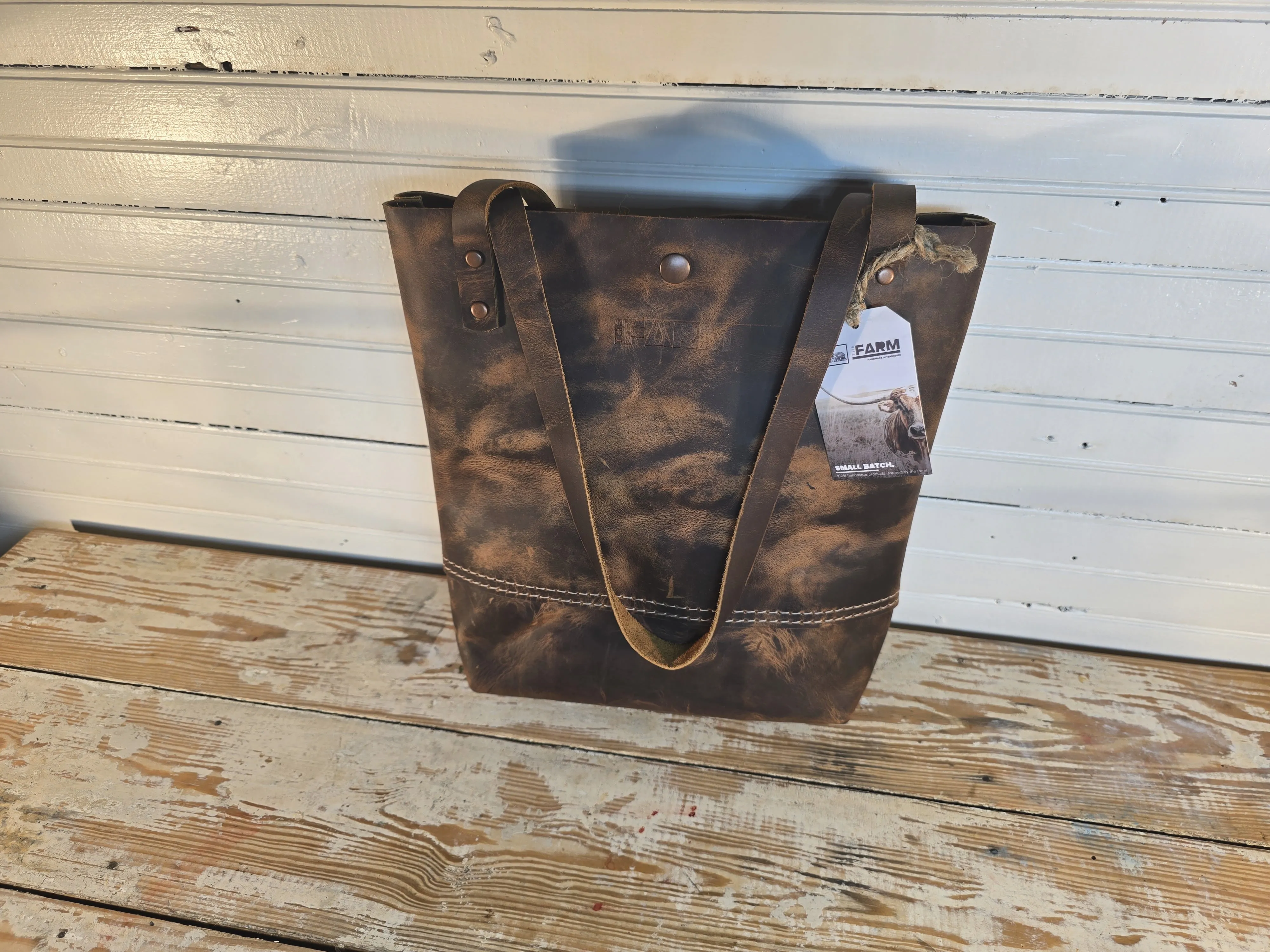 Flathead Leather Tote - Small