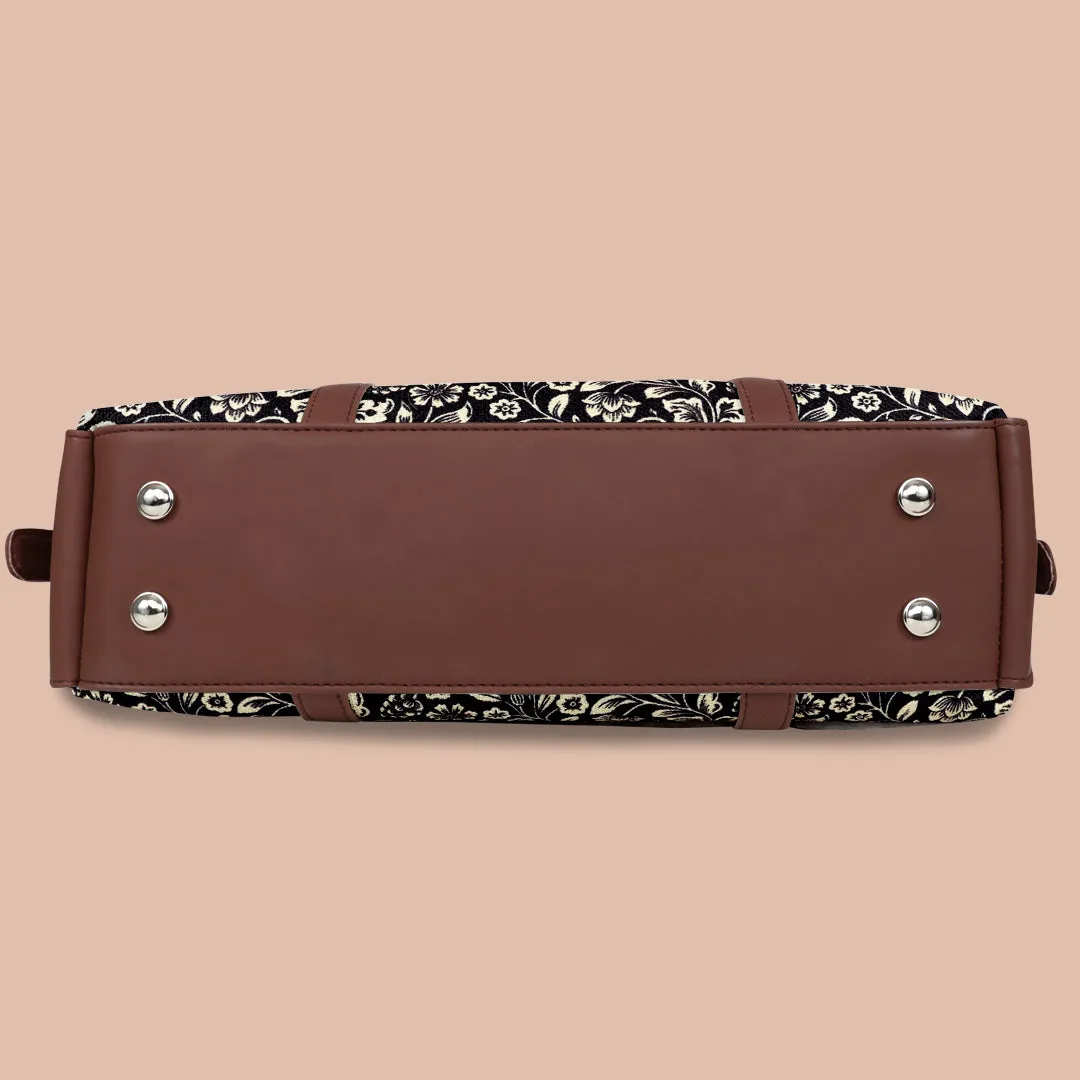 Flower lattice Designer Women's Office HandBag