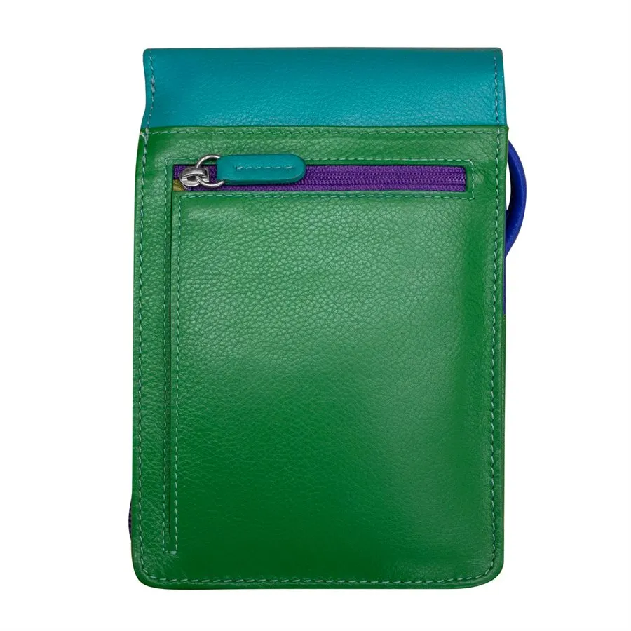 Front, Side and Back Zip Multi-Color Zip Crossbody