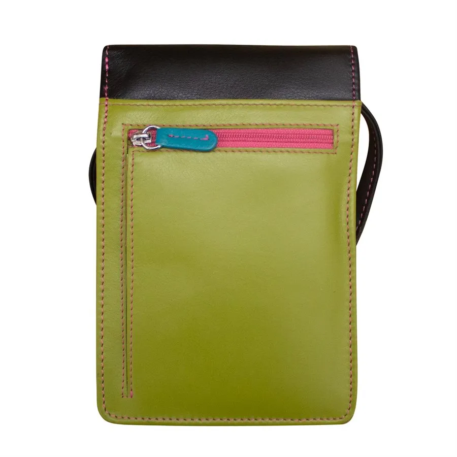 Front, Side and Back Zip Multi-Color Zip Crossbody