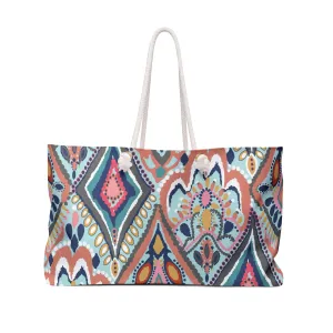 Funky Patterned Weekender Tote Bag