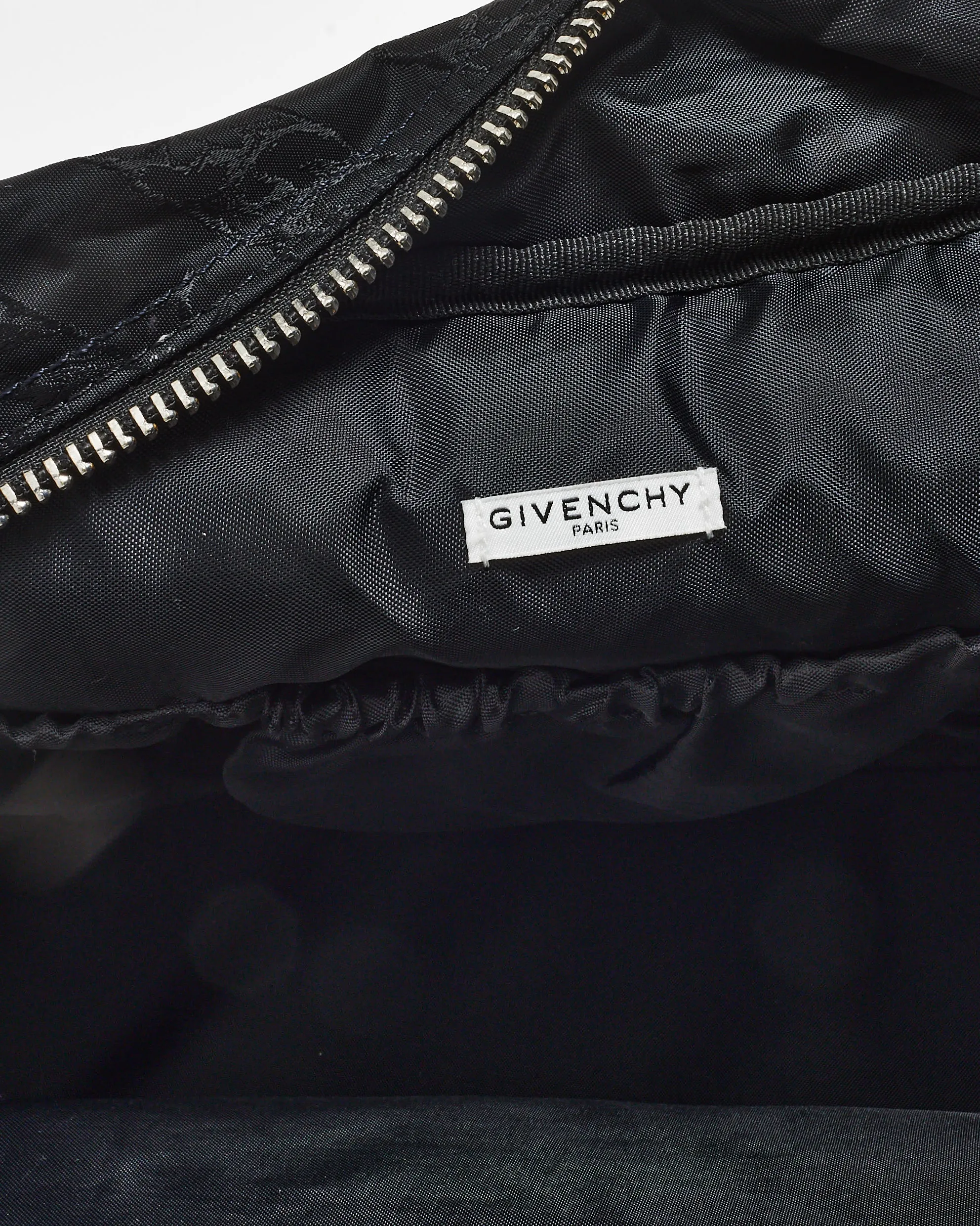 Givenchy Black & White Nylon Logo Diaper Bag