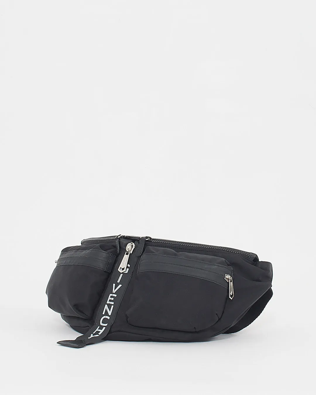 Givenchy Black Nylon and Leather Logo Bum Bag
