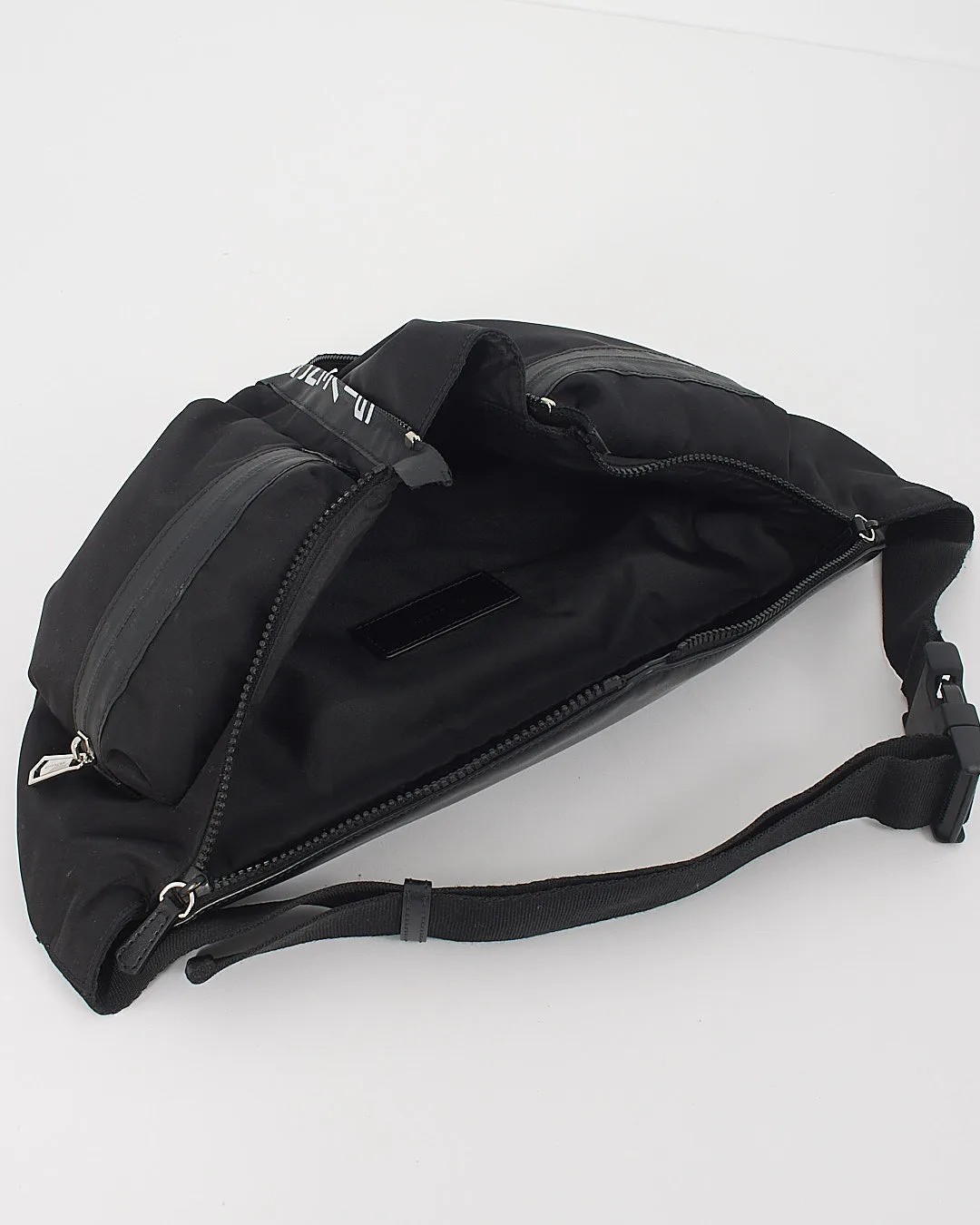 Givenchy Black Nylon and Leather Logo Bum Bag
