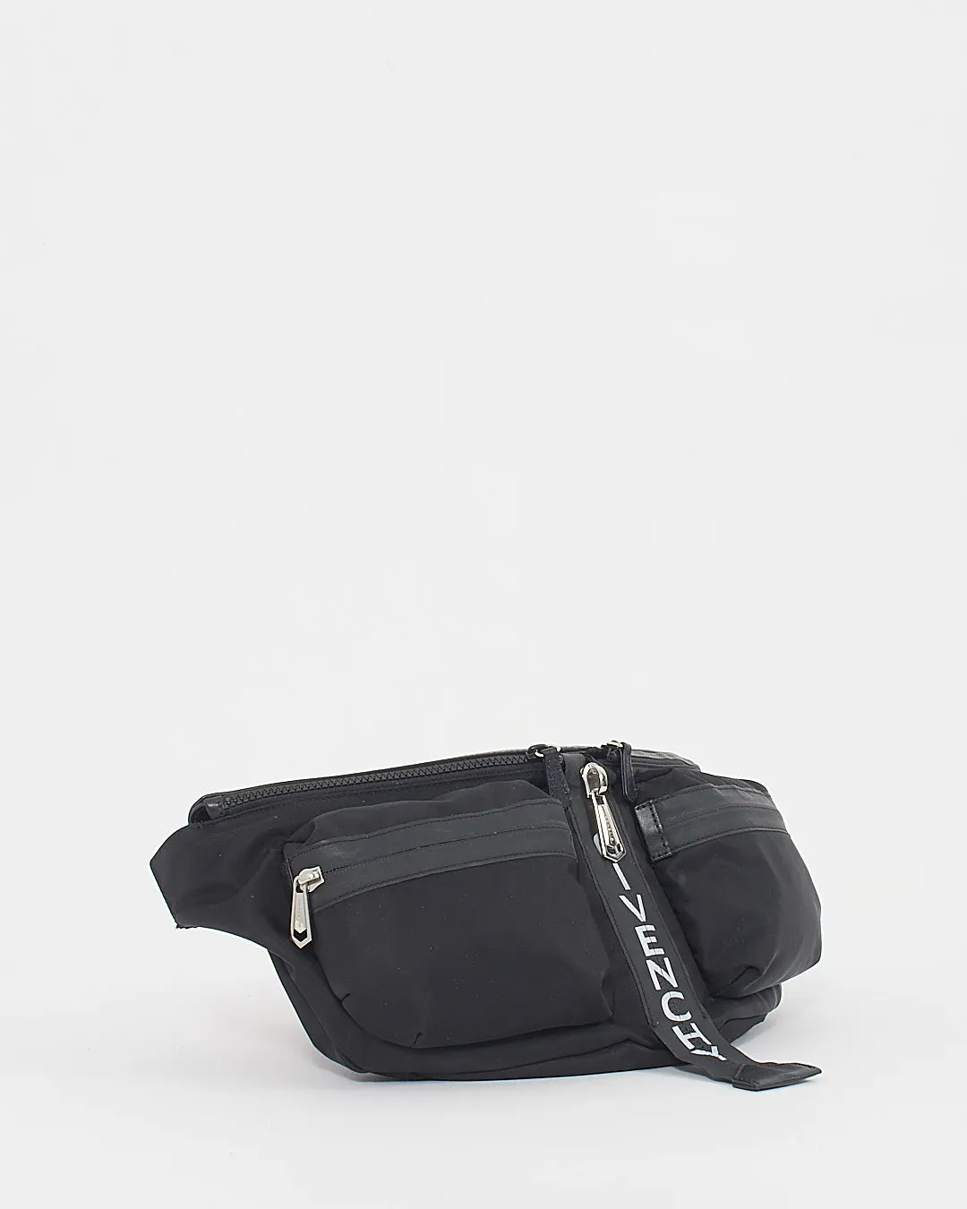 Givenchy Black Nylon and Leather Logo Bum Bag