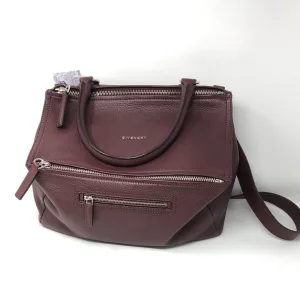 GIVENCHY Medium Burgundy Pandora Bag