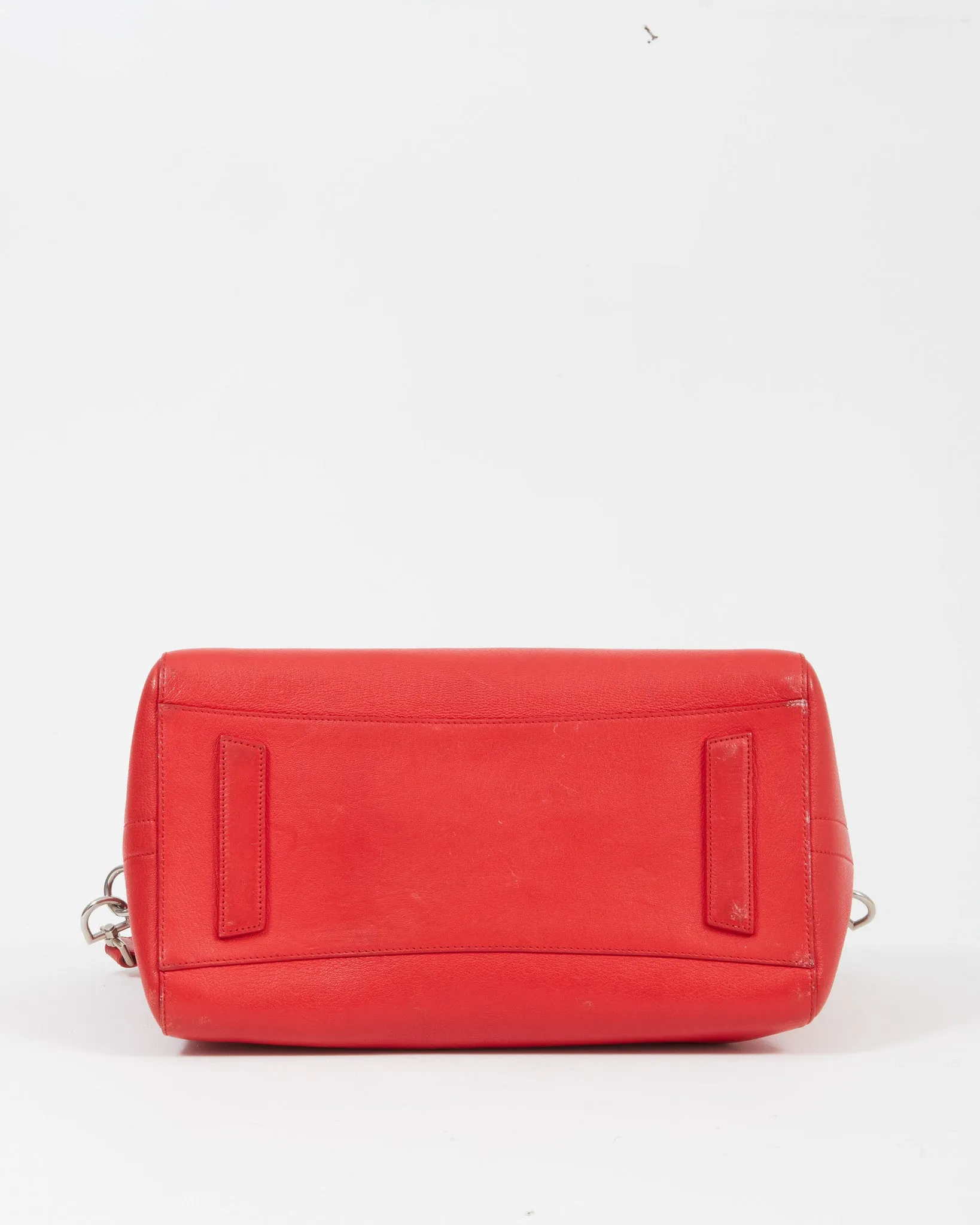 Givenchy Red Grained Leather Large Antigona Bag