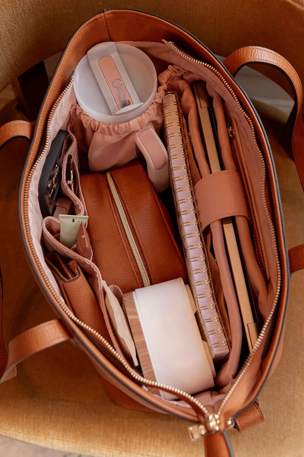 Go-Getter Tote Cognac