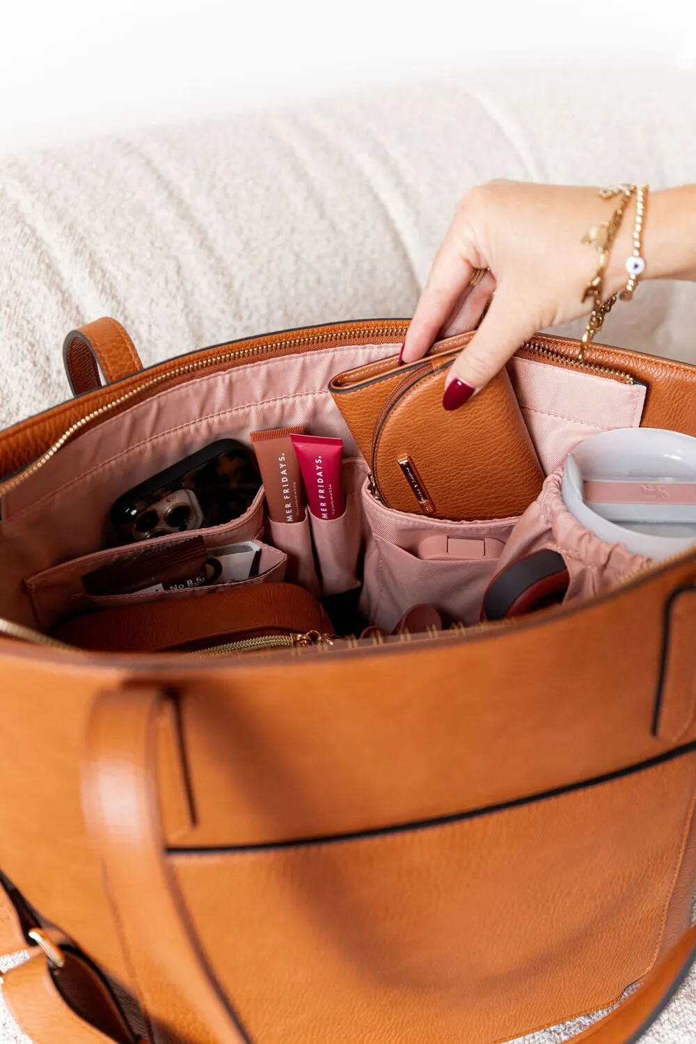 Go-Getter Tote Cognac
