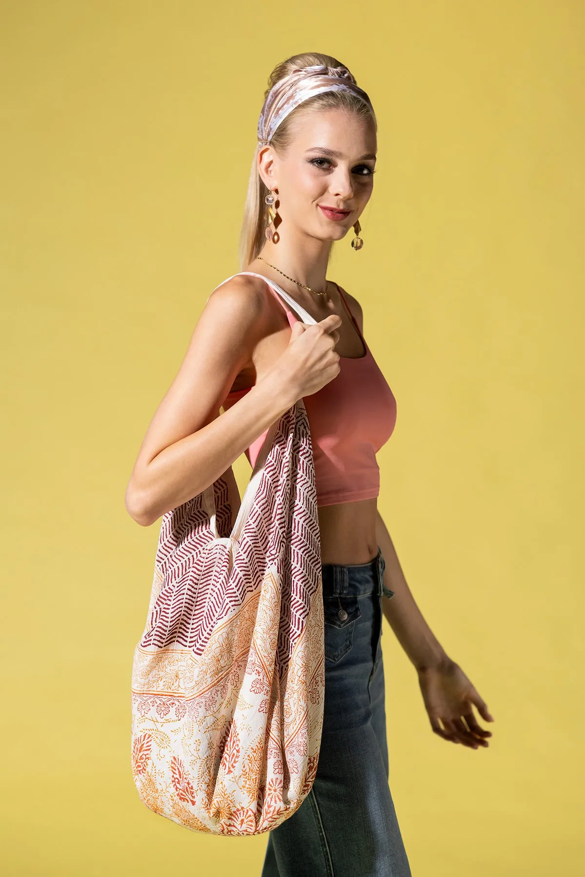 Golden Waves Hobo Bag