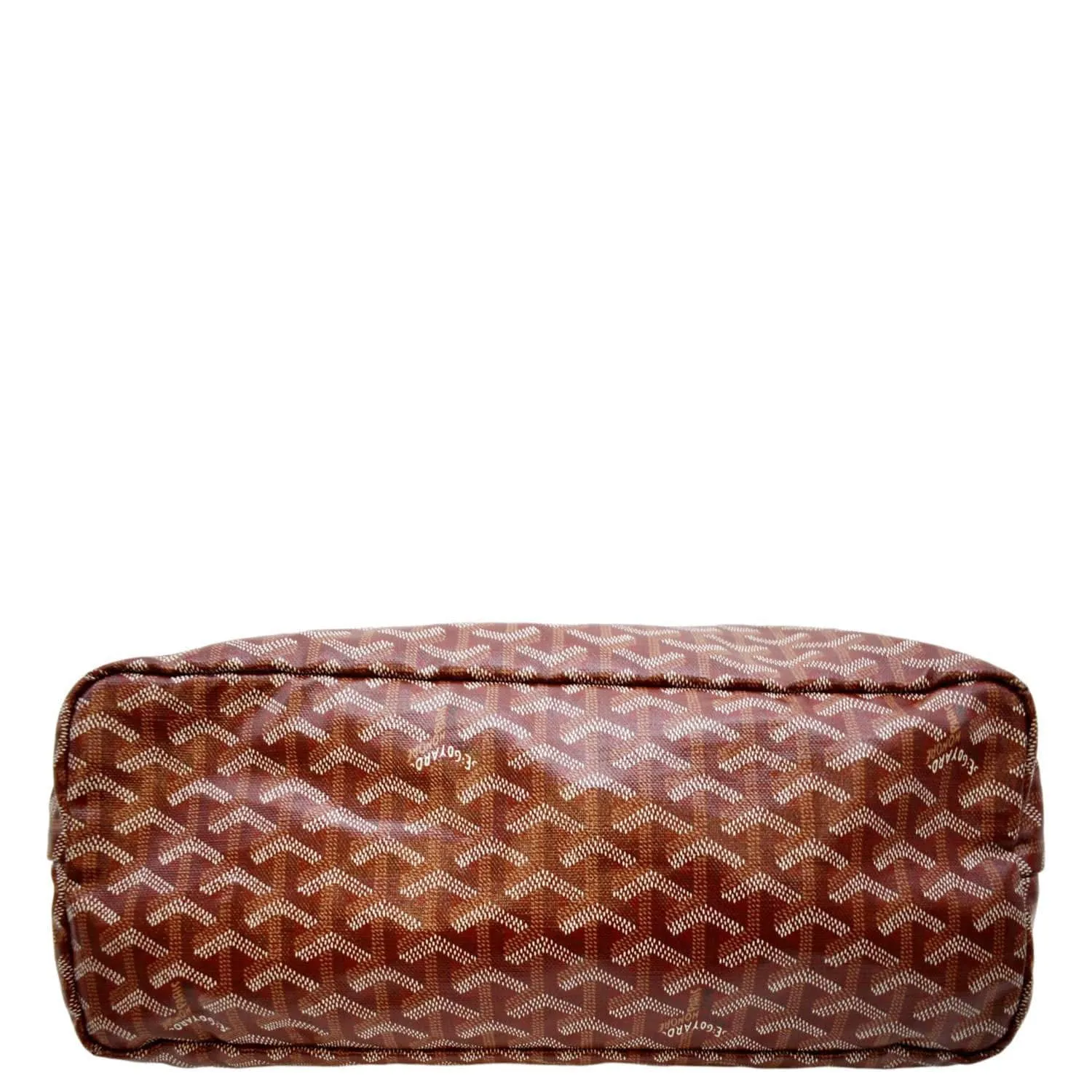 GOYARD Saint Louis PM Chevron Print Canvas Tote Bag Red