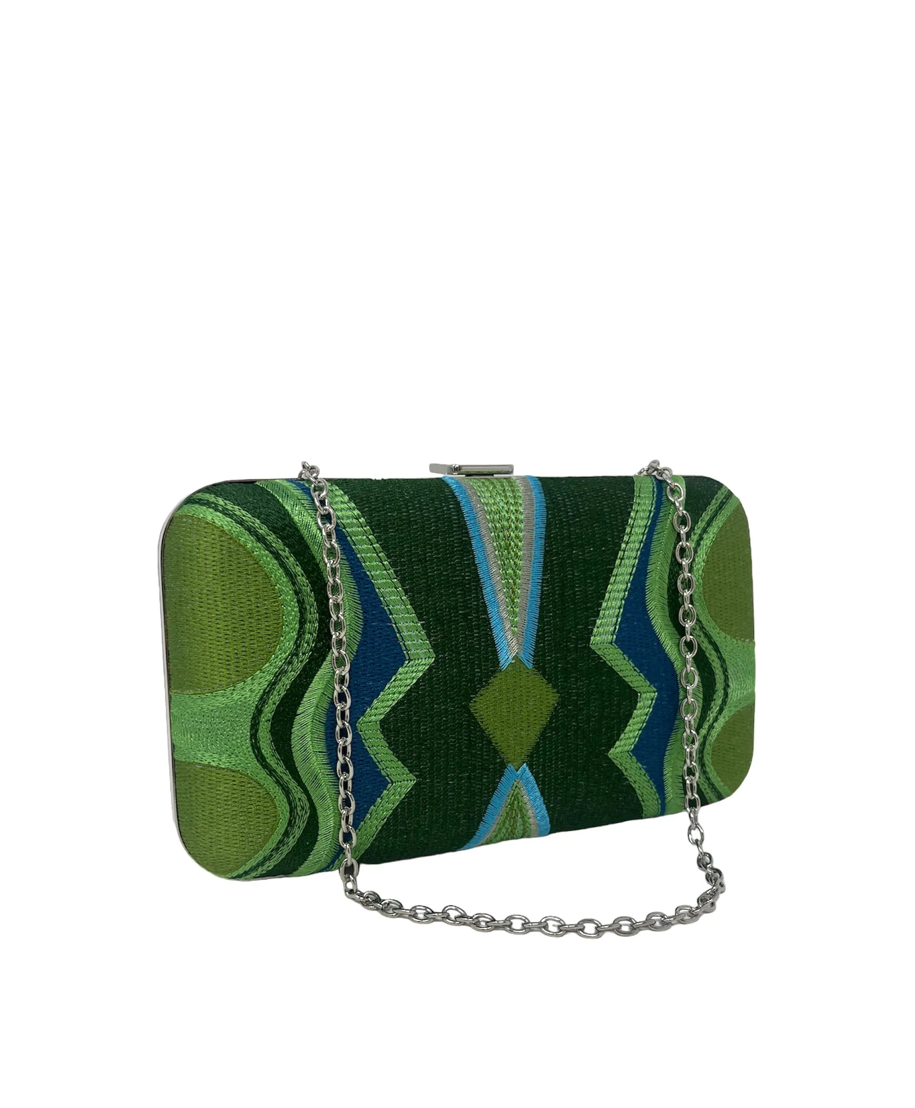 Green Aztec Clutch