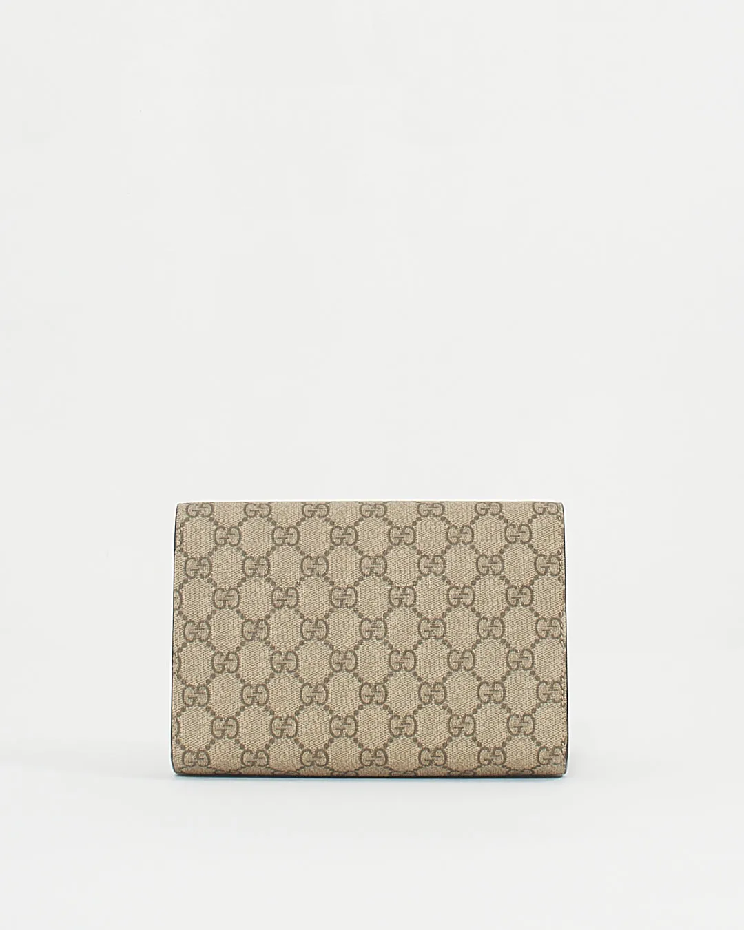 Gucci Beige / Ebony GG Supreme Canvas Dionysus Wallet on Chain