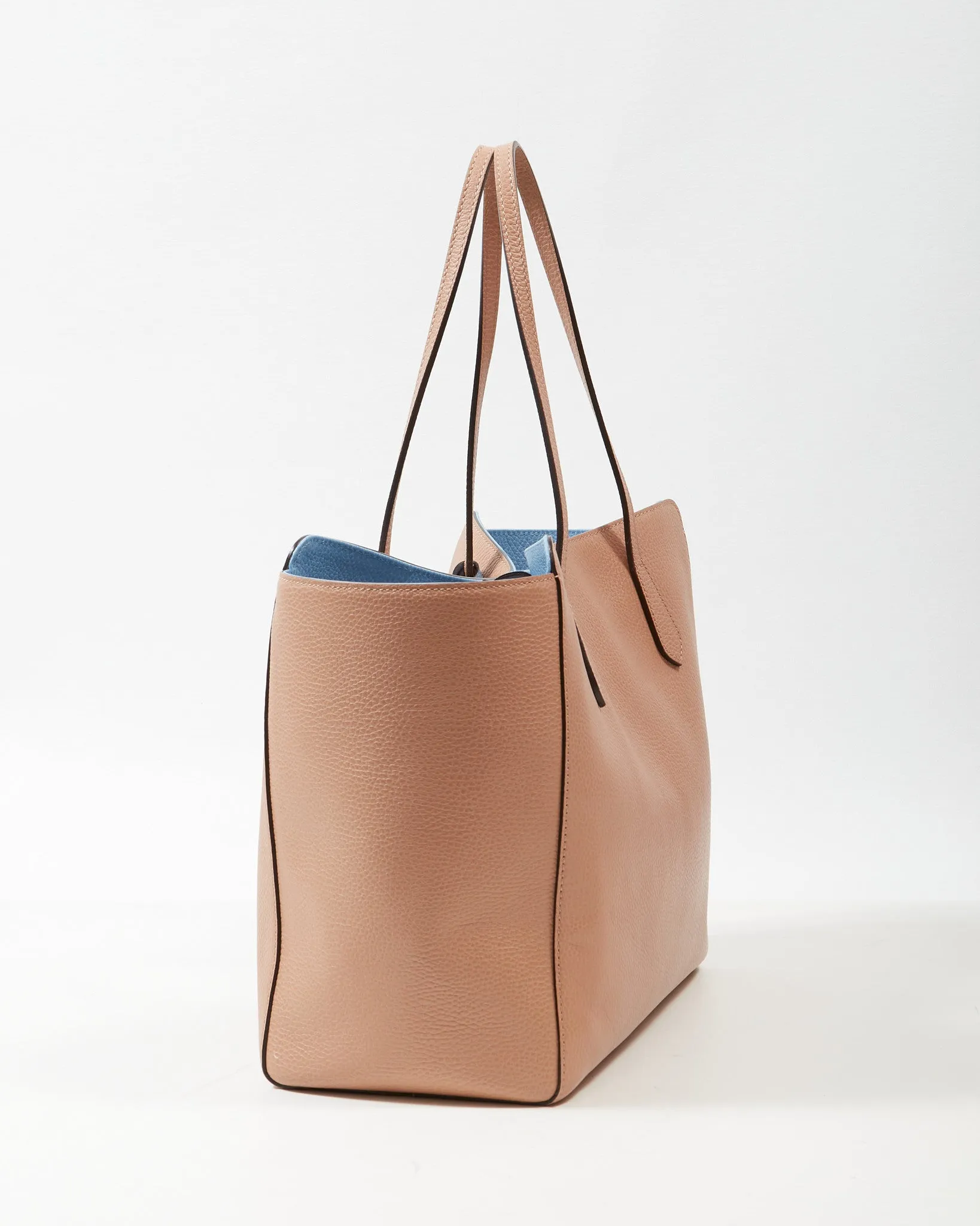 Gucci Beige Leather Swing Tote Bag