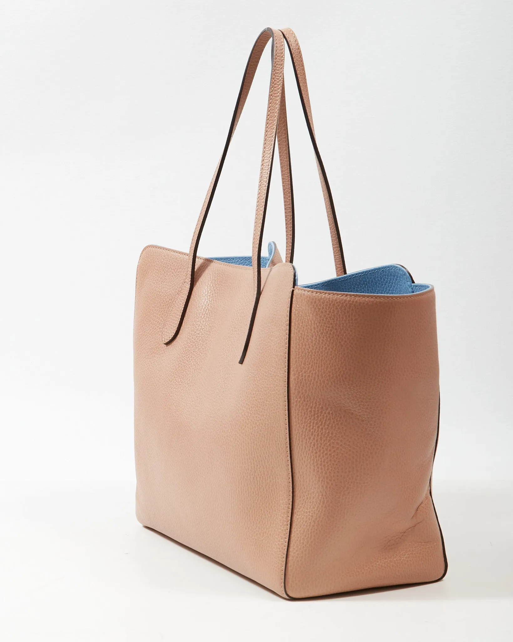 Gucci Beige Leather Swing Tote Bag