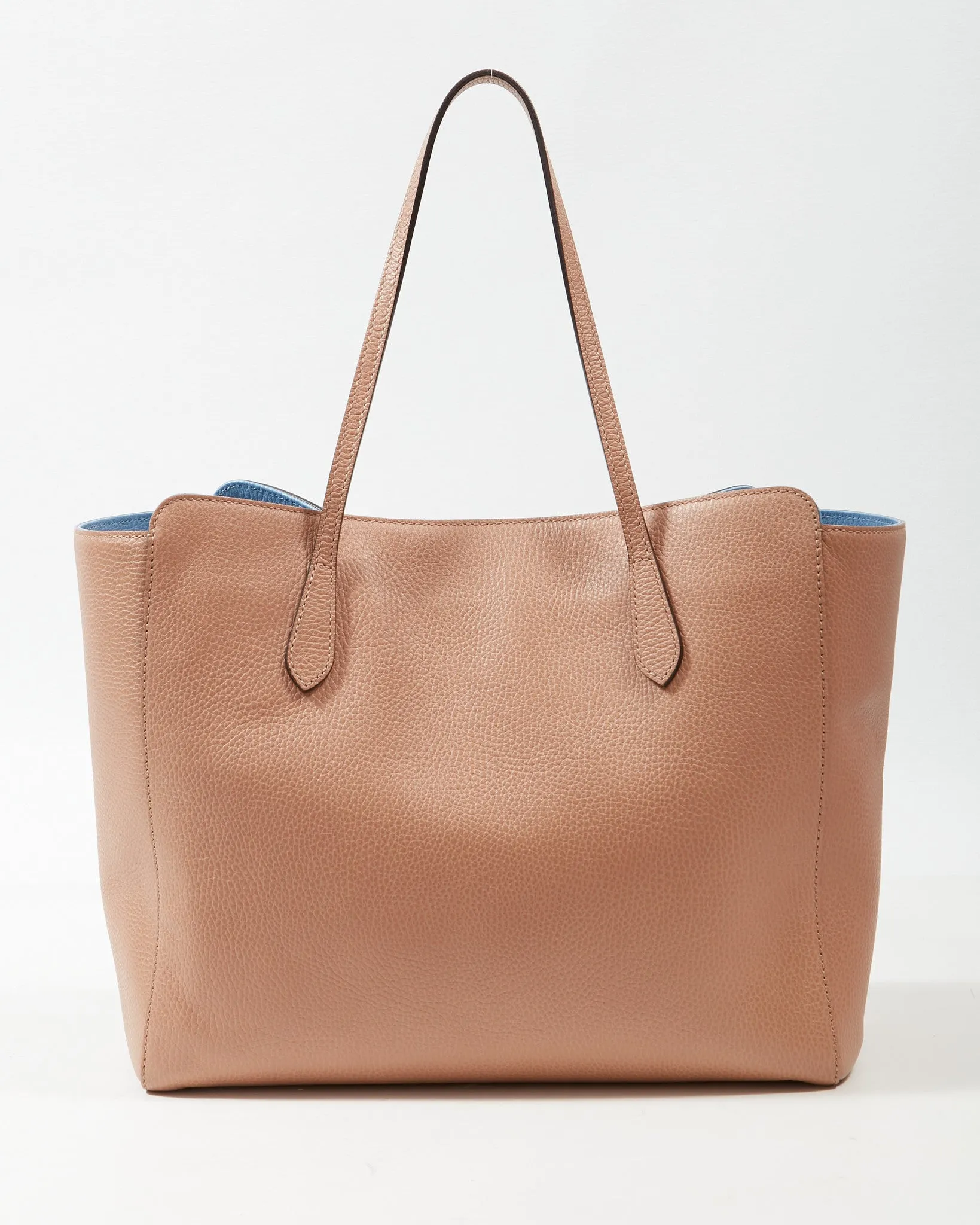 Gucci Beige Leather Swing Tote Bag