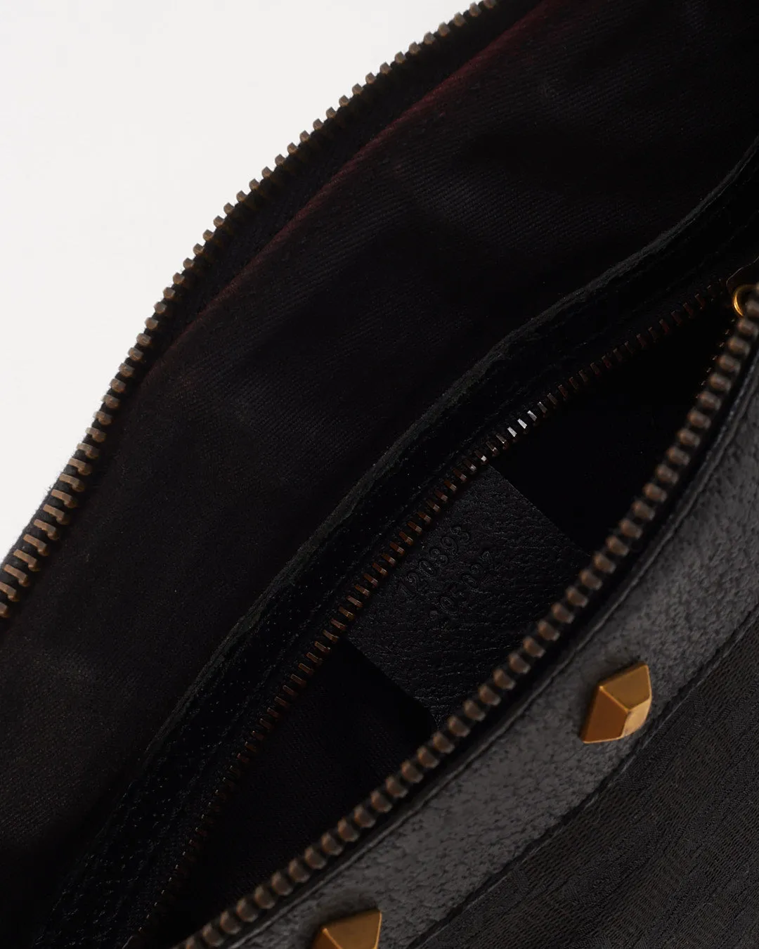 Gucci Black GG Canvas Crossbody Bag