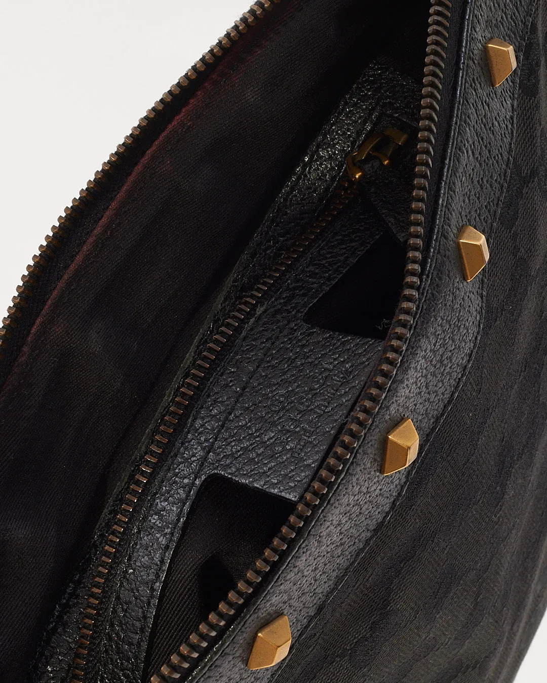 Gucci Black GG Canvas Crossbody Bag
