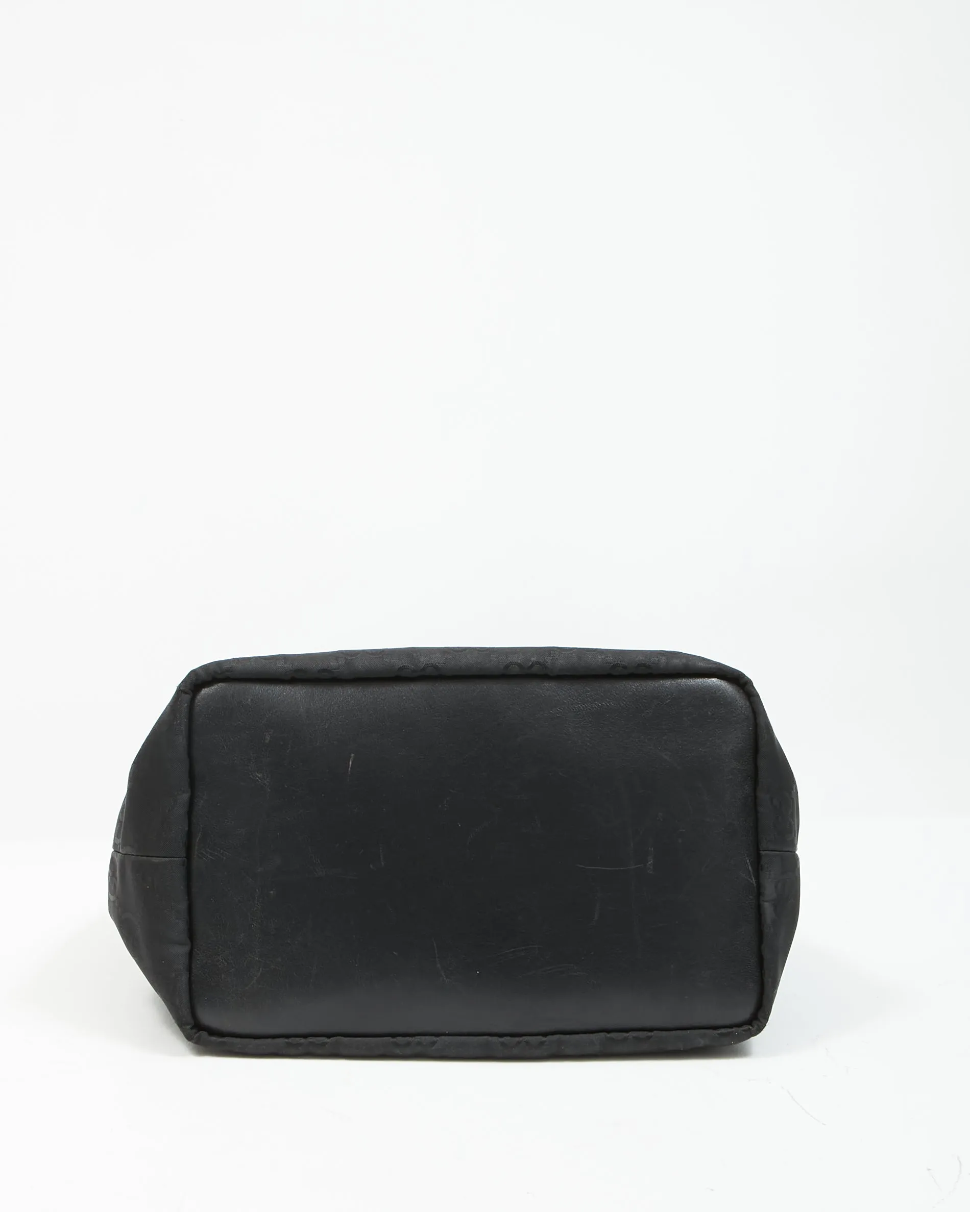 Gucci Black GG Supreme Monogram Canvas Zip Tote