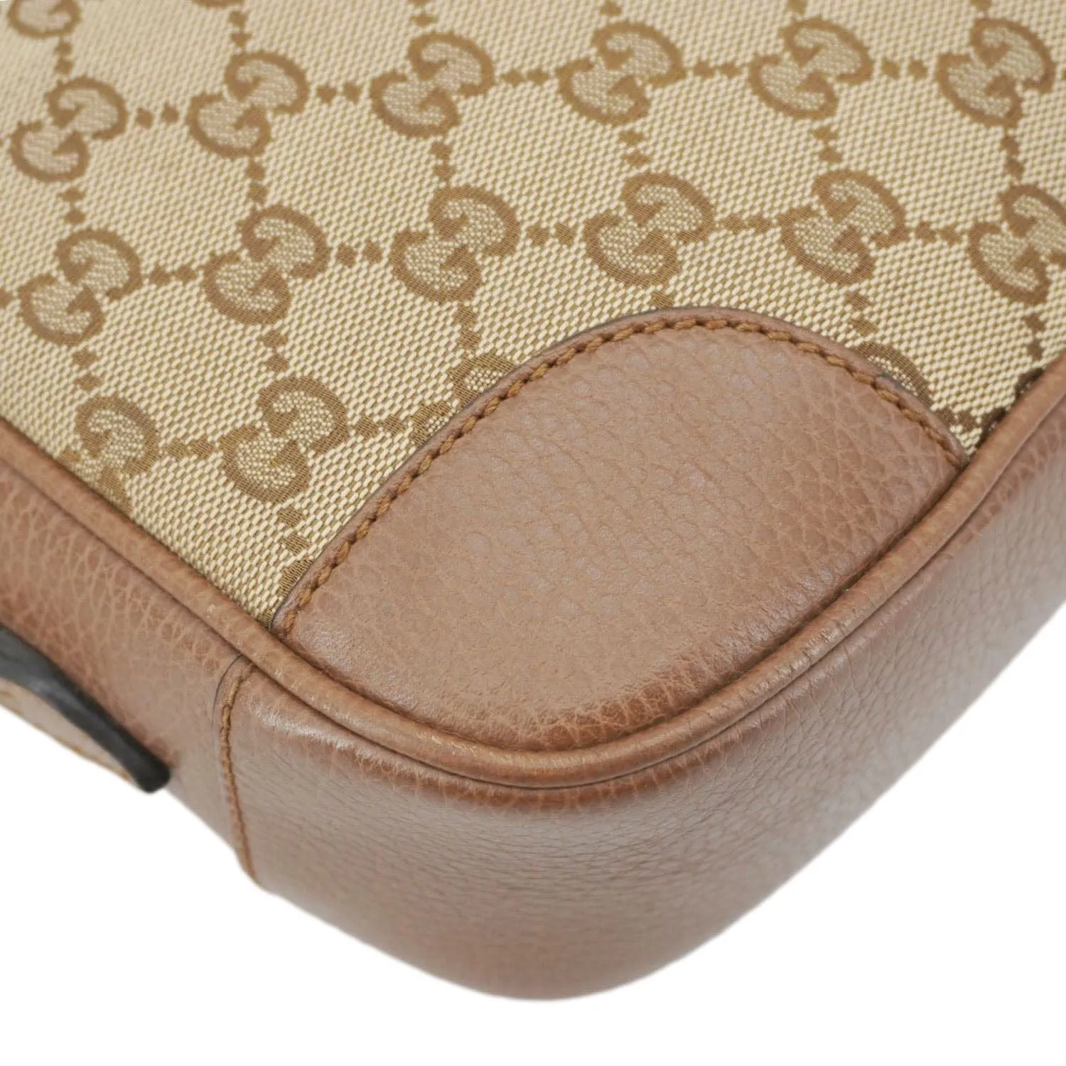 GUCCI Bree GG Canvas Camera Crossbody Bag Beige 449413