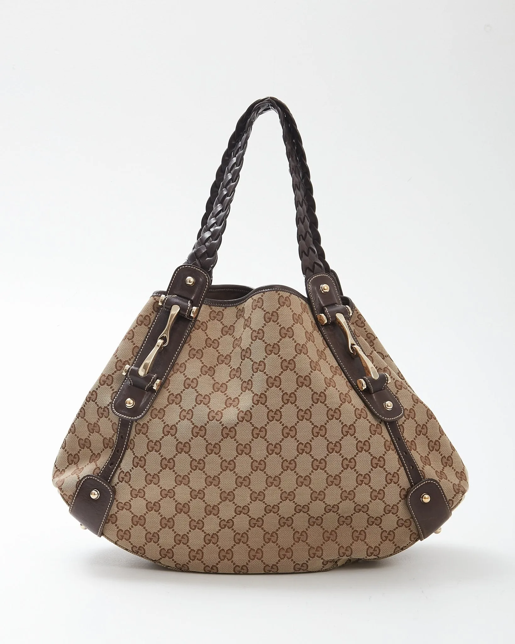 Gucci Brown Canvas GG Abbey Tote Bag