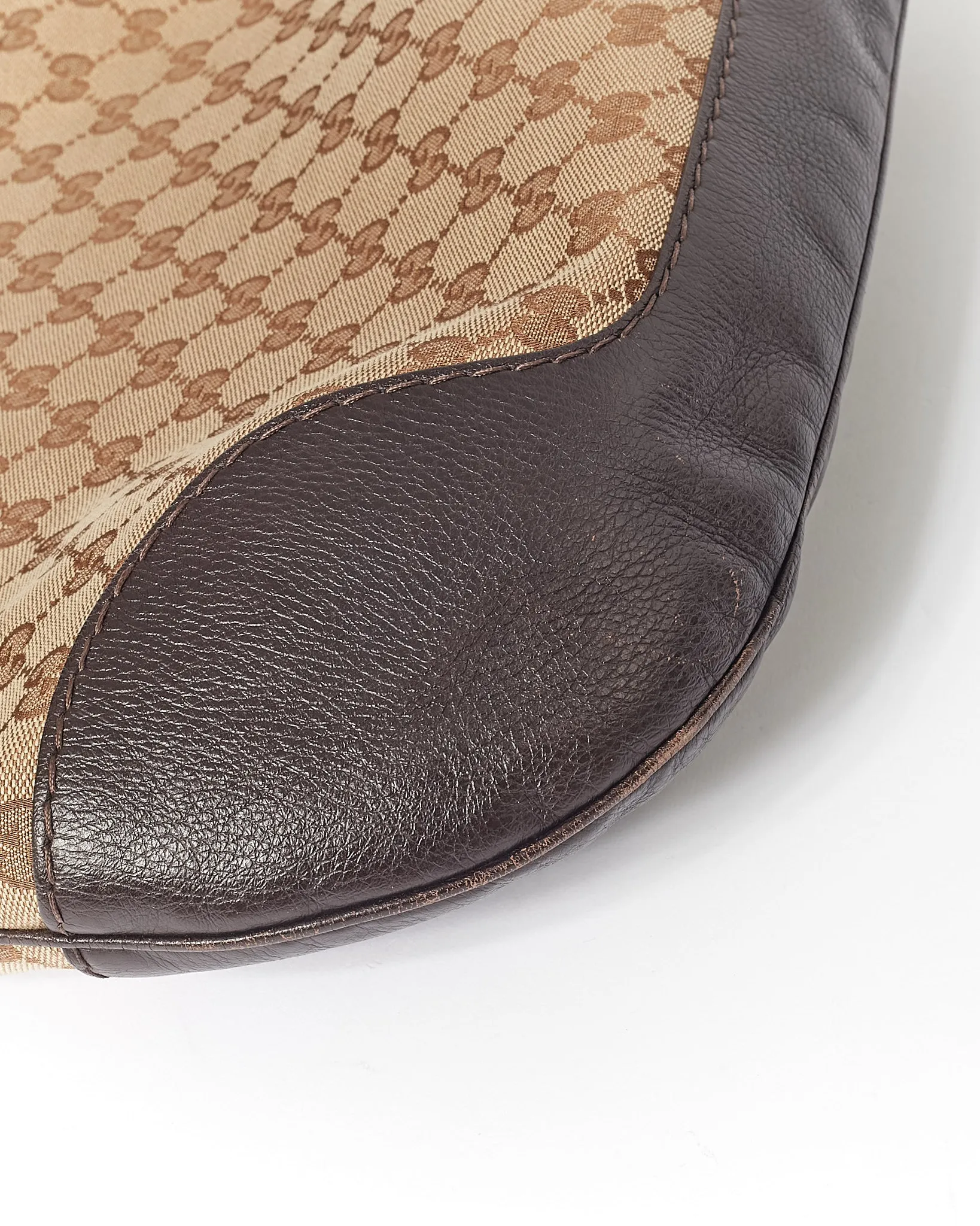 Gucci Brown GG Supreme Canvas Shoulder Bag