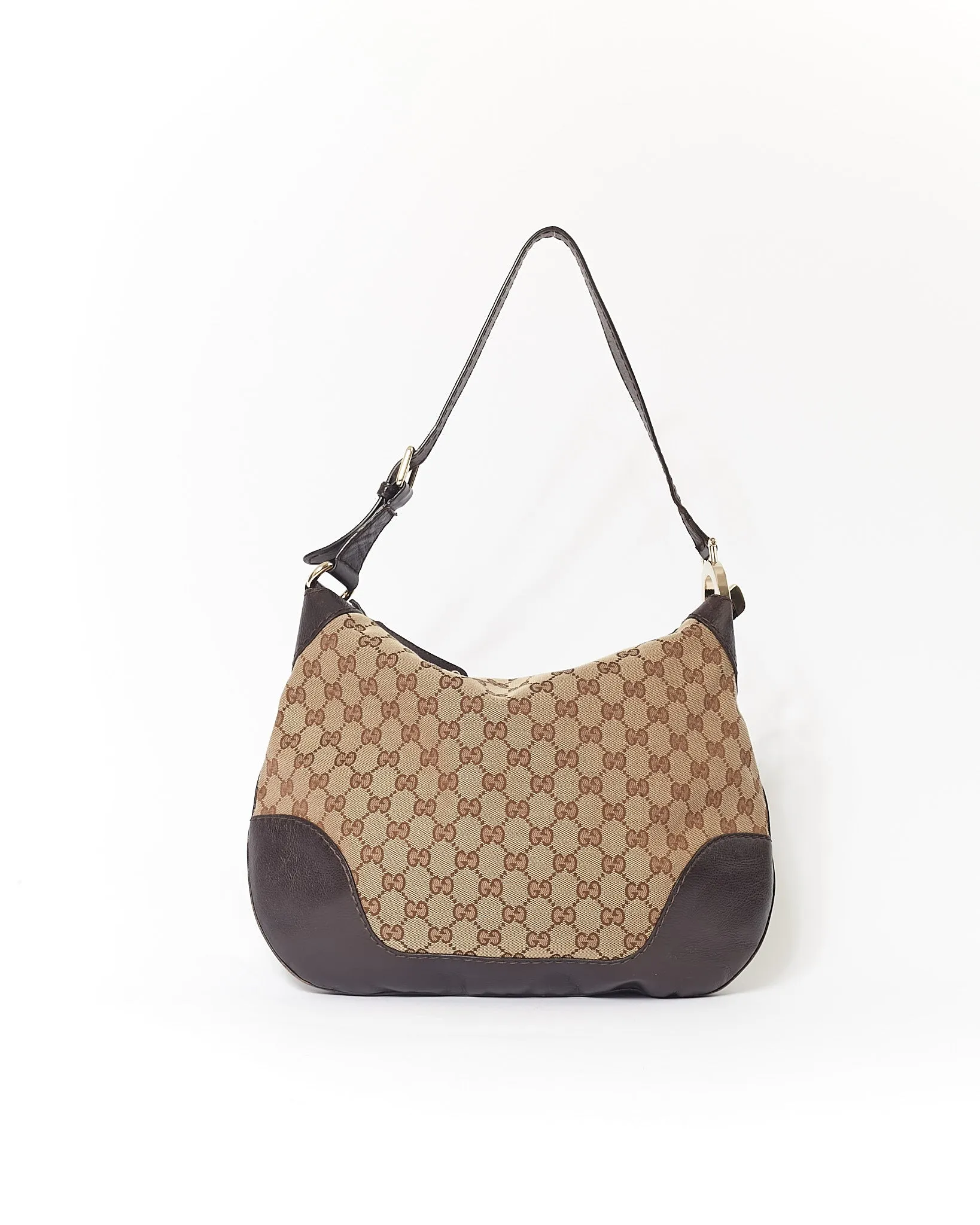 Gucci Brown GG Supreme Canvas Shoulder Bag