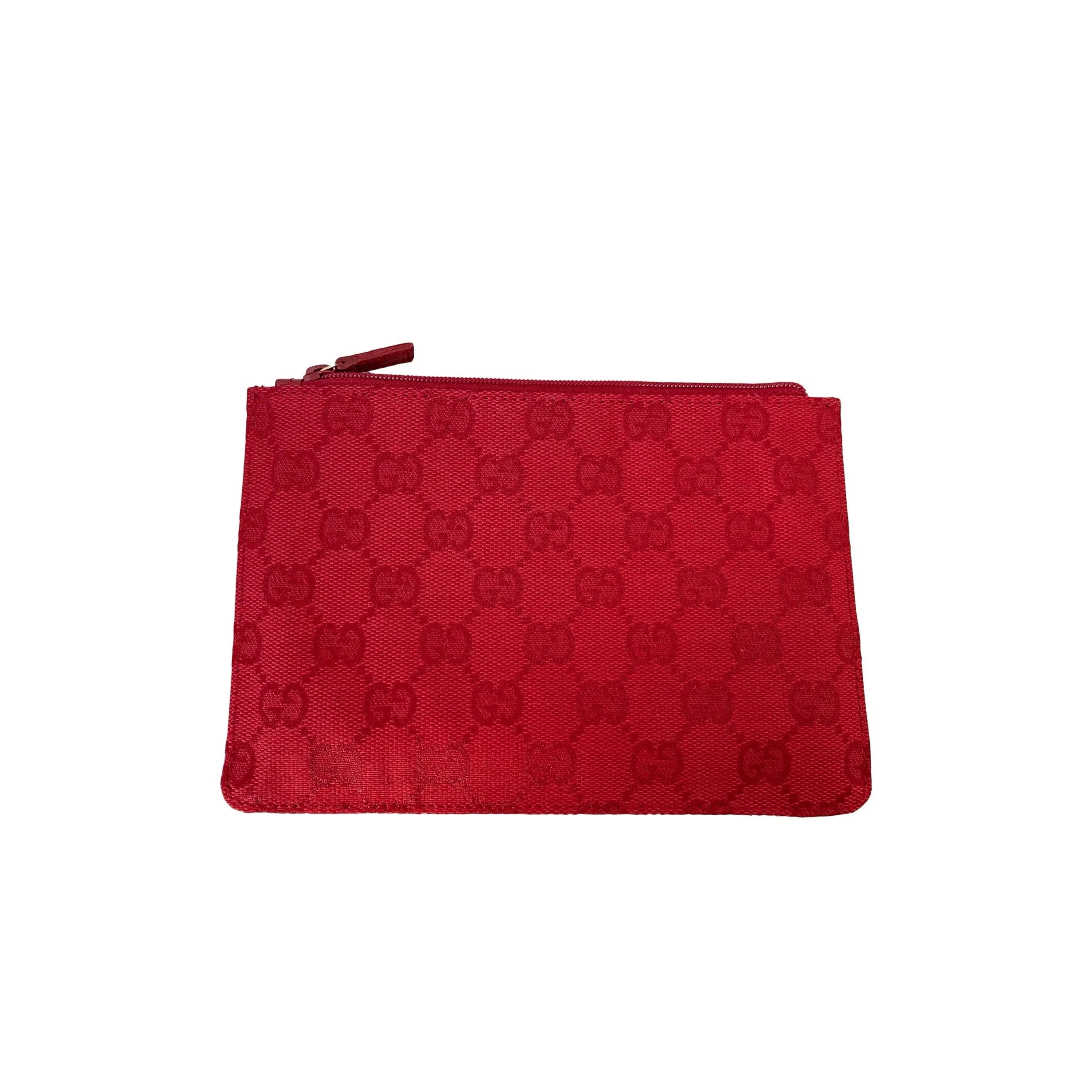 Gucci Clear Red Clutch