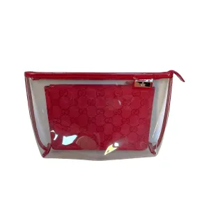 Gucci Clear Red Clutch