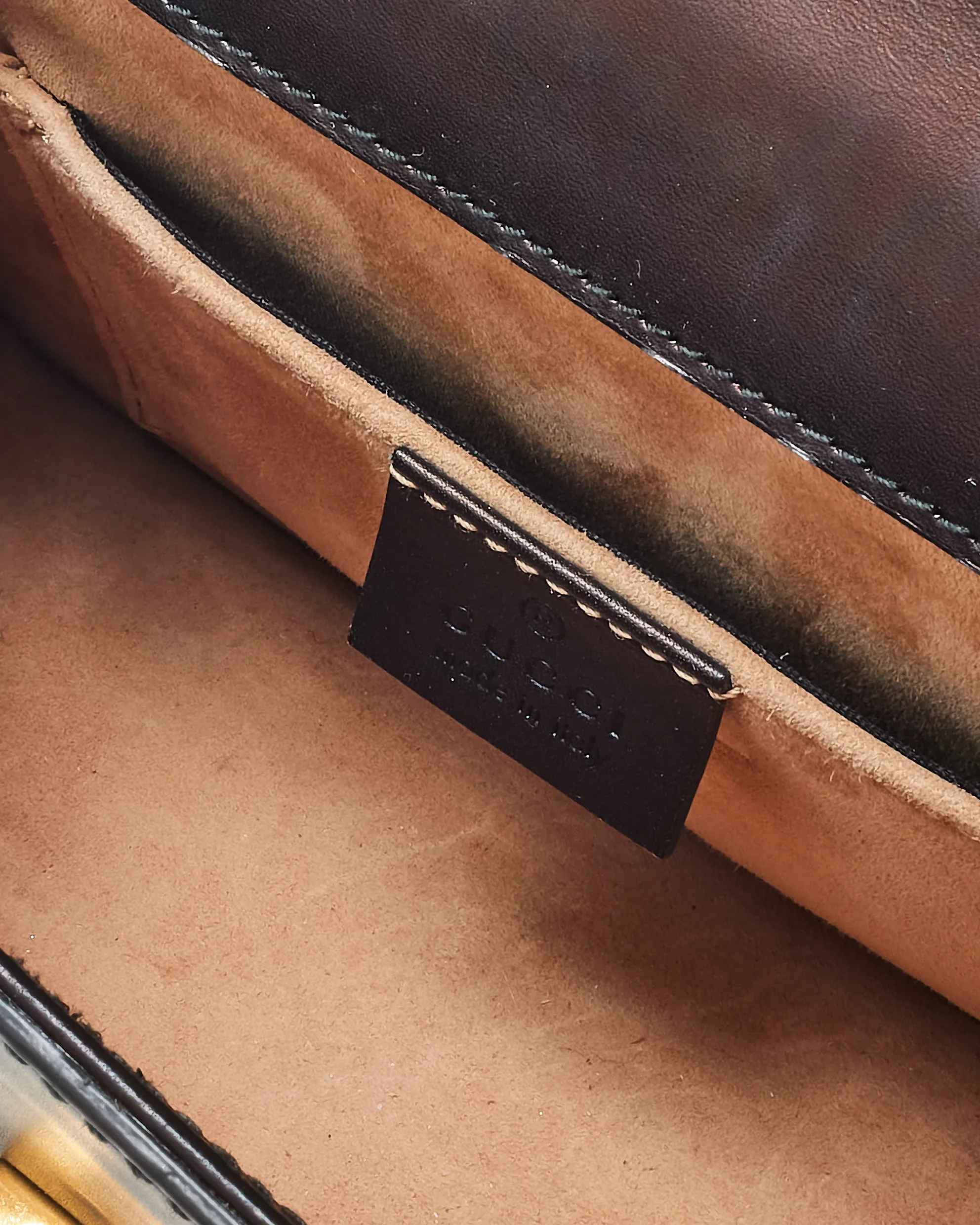 Gucci Dark Brown Leather Mini Sylvie Crossbody Bag