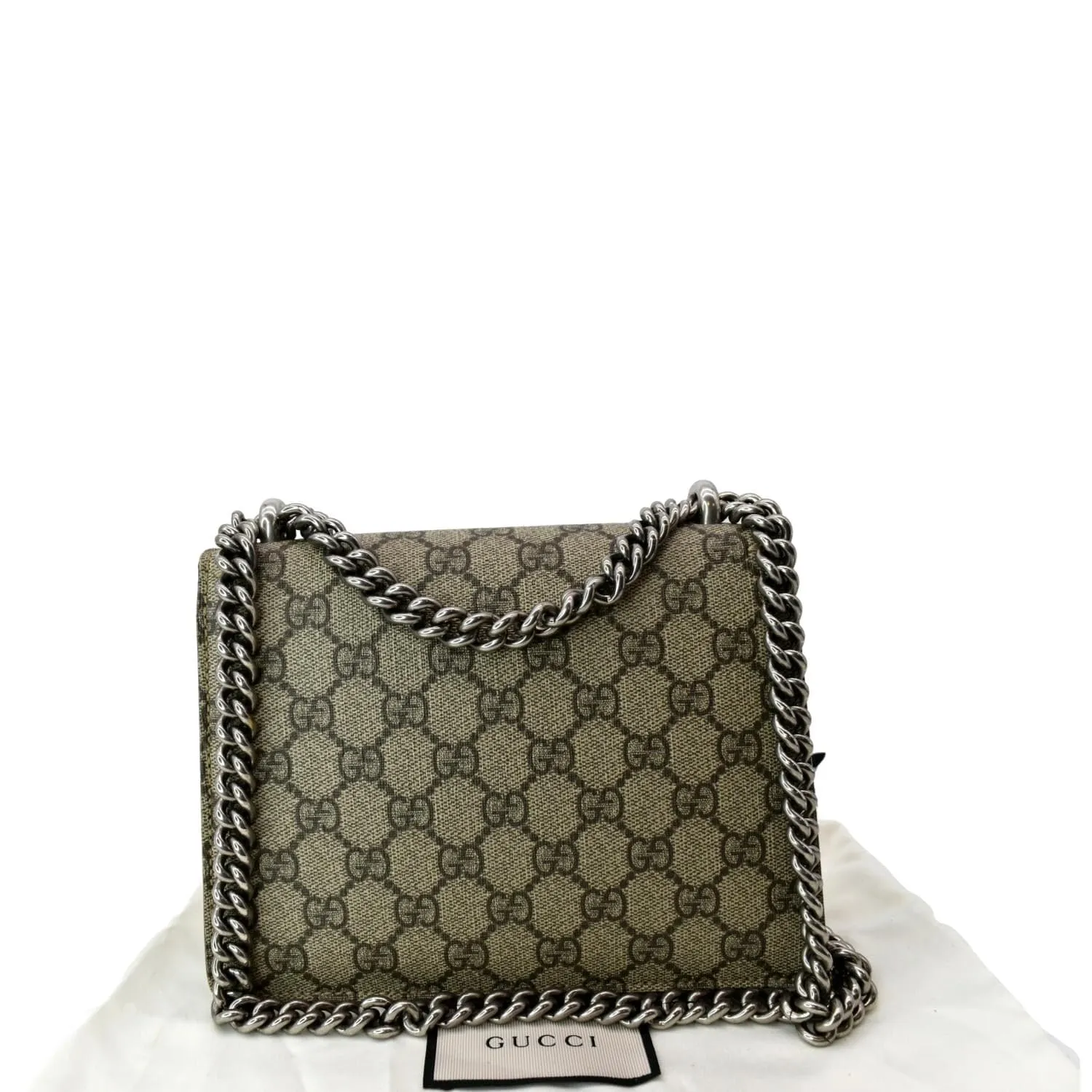 GUCCI Dionysus Mini GG Supreme Canvas Crossbody Bag Beige 421970
